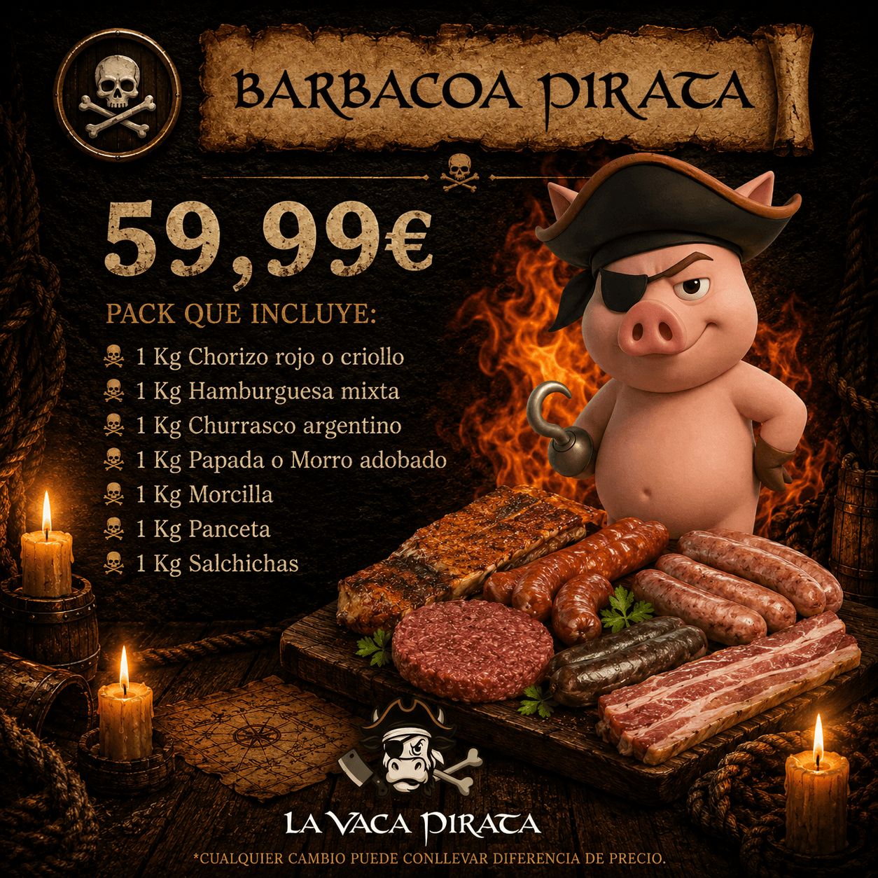PACK BARBACOA PIRATA