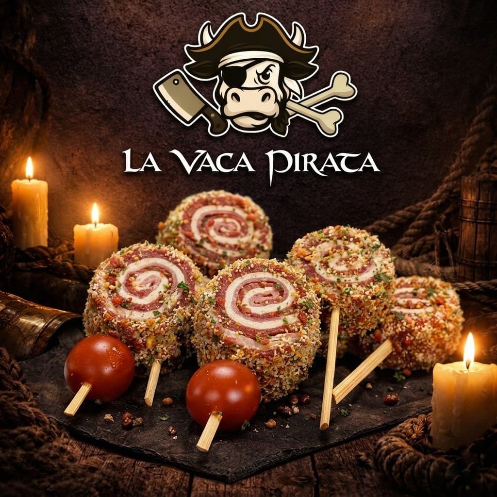 PIRULETAS DE JAMON Y QUESO